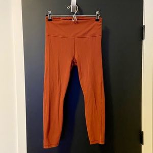Athleta ultimate stash pocket 7/8 right russet brown